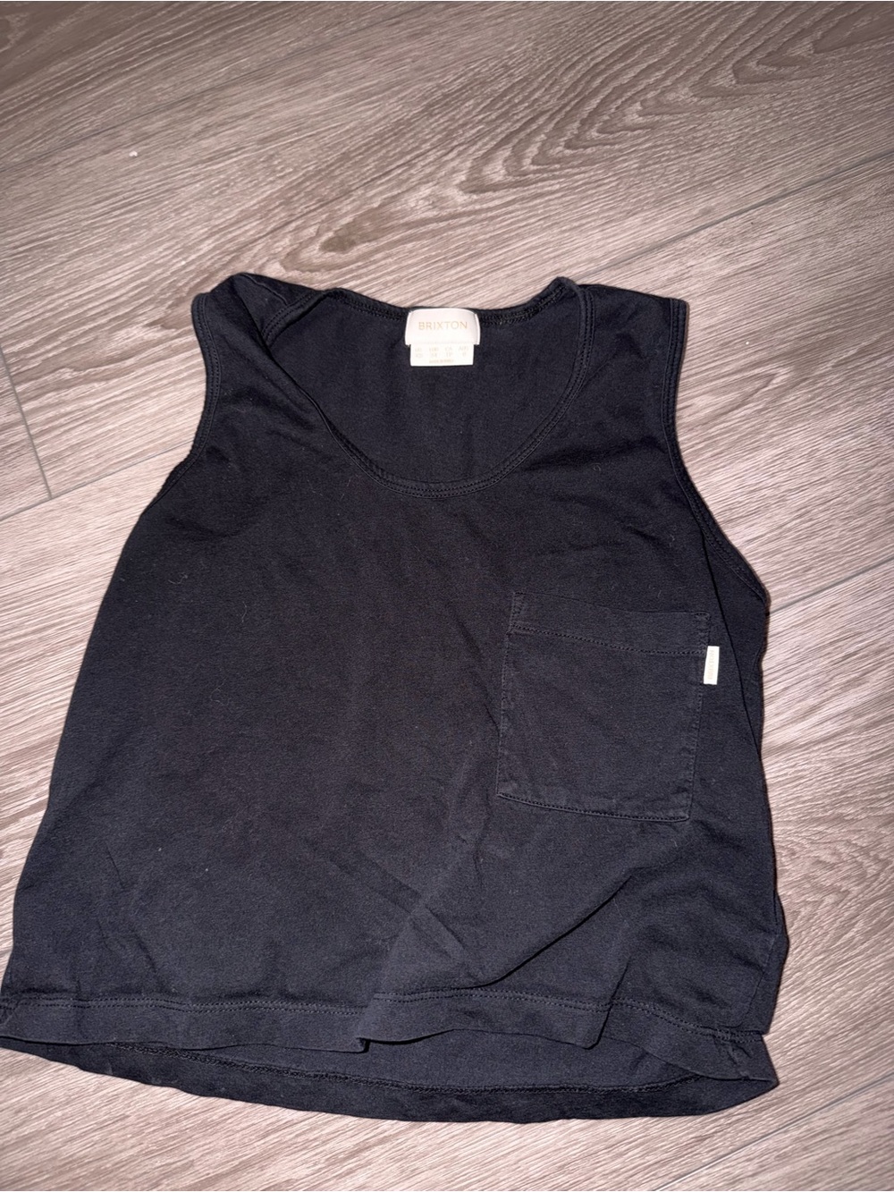 Brixton Black Pocket Tank Top